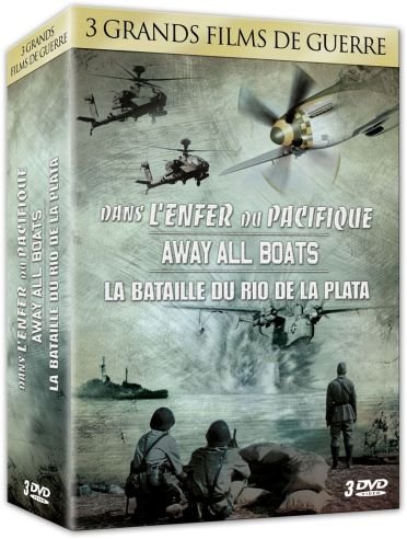 3 Grands Films De Guerre - Coffret N° 2 : Dans L'enfer Du Pacifique + Away All Boats + La Bataille Du Rio De La Plata - Pack
