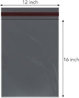 iSOUL Strong Large Grey Mailing Bags 12 x 16 Self-Seal 100 Pack view 2