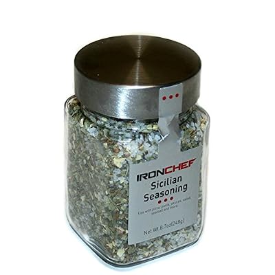 IronChef Sicilian Seasoning for Pizza, Pasta, Sauses, Salad, Seafood and more (8.7 fl oz)