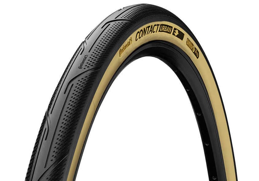 Continental Contact Urban Tyre Tan Wall for Brompton (price per one tyre) 2022 Model, One Size