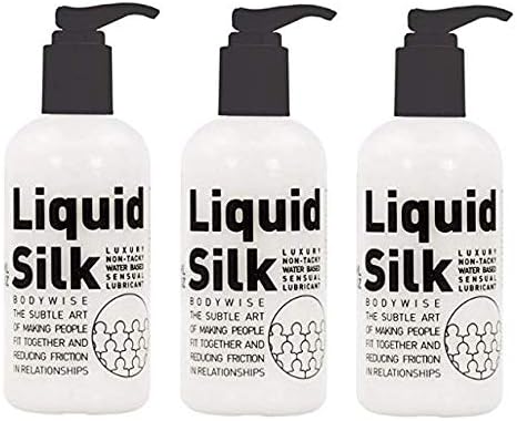 Liquid Silk Water Based Lubricant 250ml (3 Pack), 250 ml (Pack of 3)