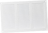 EUROPLAST White 300x200mm/12x8in Metal Air Vent Grille Cover with Insect Mesh view 8
