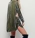 R.Vivimos Womens Velvet Long Sleeve Pocket Casual Mini Shirt Dress