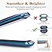 Pro Flat Iron for Hair, Bigrace Hair Straightener Ceramic Tourmaline Ionic Flat Hair Iron Dual Voltage 10S Instant Heat Staighten Irons (11 Adjustable Temp, LCD, Chameleon, Incl 1Glove, 2 Hair Clips)