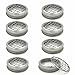 8 Pack Mason Jar Flower Frog Lid for Regular Mouth, Insert Grid Organizer for Mason, Canning Jars