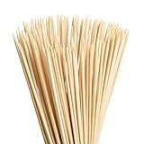 FLYPARTY Bamboo Marshmallow Roasting Sticks with 30 Inch 5mm Thick Extra Long Heavy Duty Wooden Skewers,Roaster Barbecue S'Mores Skewers Hot Dog Forks for Camping,Party,Kebab Sausage(40 Pcs)