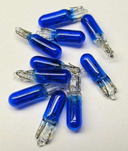 LUKS #74B (Blue) Bulbs, 14 V, 1.4 W, W2.1x4.9d Base, T1-3/4 shape (Box of 10)