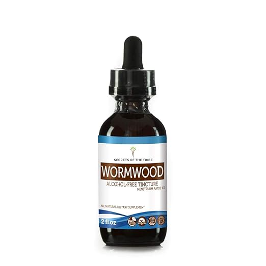 Wormwood AlcoholFree Liquid Extract, Organic Wormwood (Artemisia