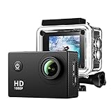 Vtin 2.0 Inch 1080P HD Waterproof Sports Action Camera DV Camcorder Kit with 170 Degree Wide Angle Lens and 16 Accessories