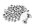 CRAFTMEmore 200 Pack Multi-Size Leather Rivets Single Cap Rapid Rivet Metal Stud Fasteners Round Cap for Bag Belt Wallet Leather Craft (Silver, 5MM)