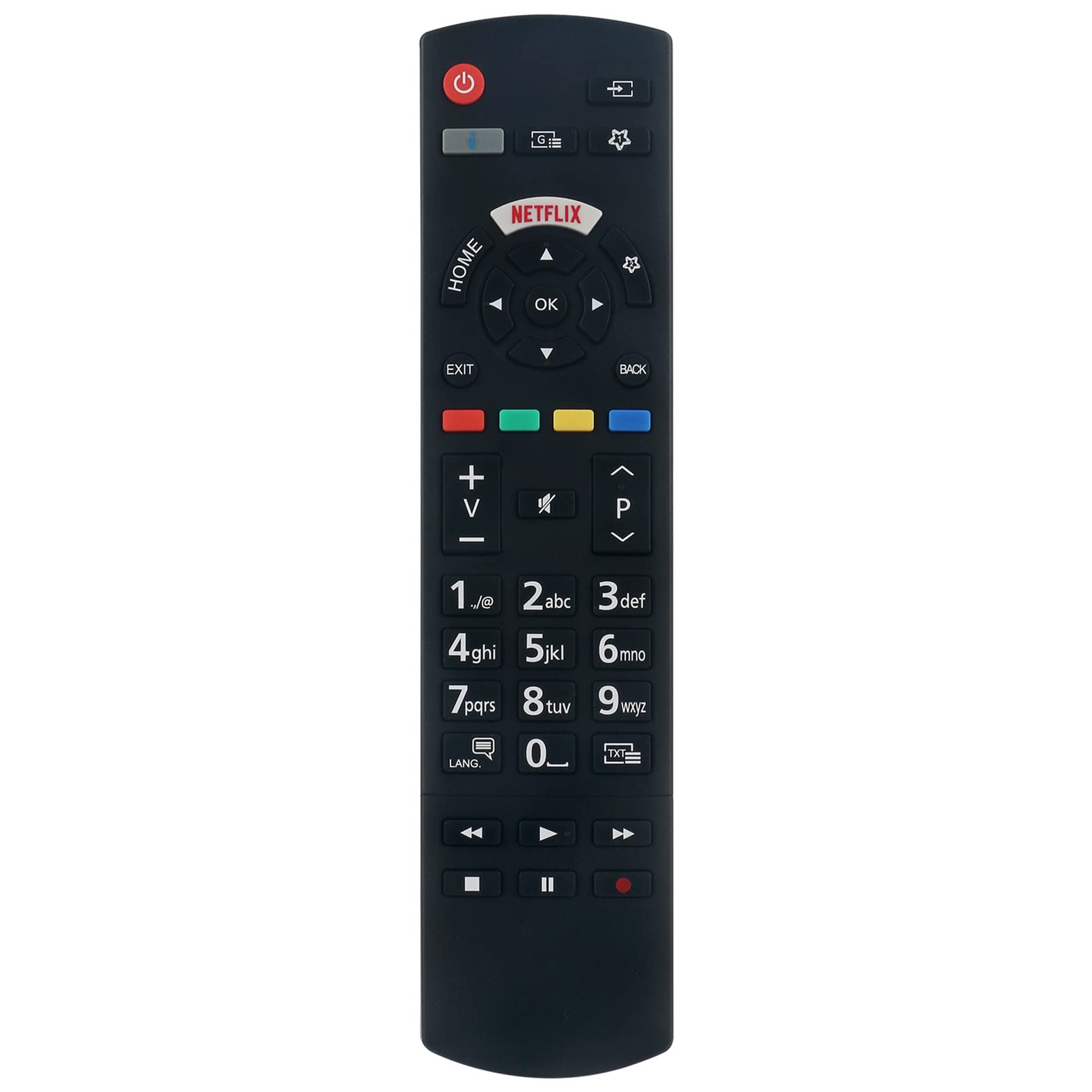 ALLIMITY RC42128M Replace Remote Control fit for Panasonic TV TX-50JXW604 TX-65JXW604 TX-55JXW604 TX-43JXW604 TX-43GX555E TX-43HXW604 TX-50HXW584 TX-55JXW634 TX-43JX600E TX-55JX600E
