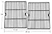 Hongso Cast Iron Cooking Grids Replacement Parts for Affinity 3100, Uniflame GBC850W, Grill Chef GC7550, Ducane Gas Grill, 18 Inch BBQ Grill Grates, Set of 2 (PCH502)