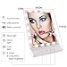Vanity Mirror with Removable 10x Magnifying Spot Mirror from YaFex,LED Makeup Mirror with Adjustable Illumination Settings Bright and Portable,Touch Screen Wall Mount Mirror with 18 LED Lights