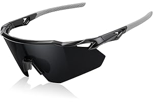 SEKKAF Polarized Sports Sunglasses for Men Women, UV Protection Lightweight Sun Glasses Running Cycling, Non-Slip Nose Pads