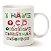 Cute Tacky Obsessive Christmas Disorder Coffee Mugs, Best Gifts for Family Ceramic Cup White, 11 Oz