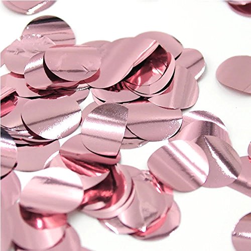 Rose Gold Confetti Balloons | 18 Pack 4 Large Foil balloons, 6 Rose Gold Confetti Pre filled, 8 Solid light Rose gold balloons | Elegant Latex Party Balloons for Weddings, Birthdays, Bridal Showers, B - Thumbnail 5
