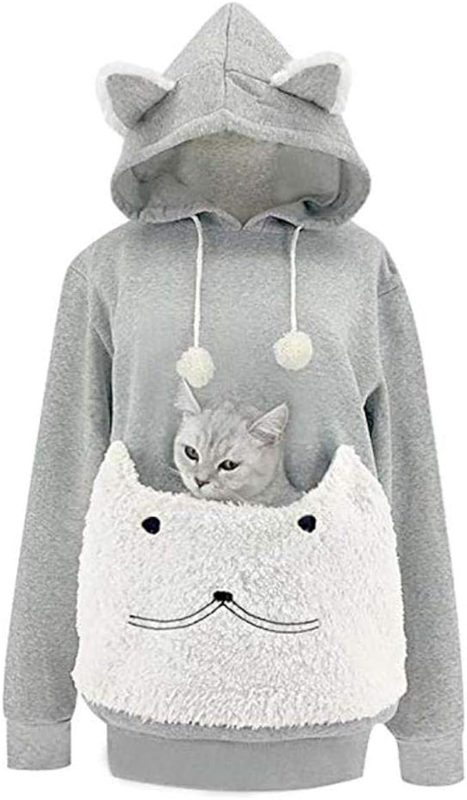 cat kangaroo hoodie