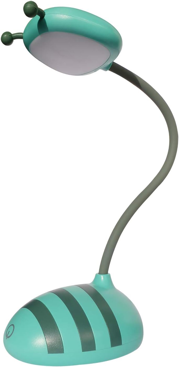 Merry USB Desk Lamp for Kids, Cordless 1200mAh Battery Dimmable Reading Light,Home Bedside Touch Switch,Flexible Gooseneck