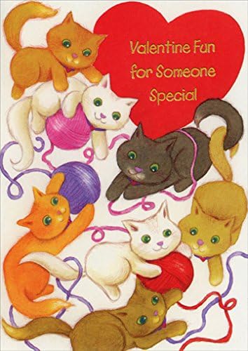 Playing Kittens - Freedom Greetings Juvenile Valentine's Day Card