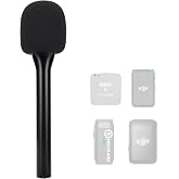 SUNMON Handheld Wireless Mic Stand for DJI Mic 1/2 with Pop Filter | Handheld Mount Adapter for DJI Mic, 1 Mic Cover Foam