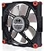 InWin Aurora Fan Kit Black/Red 3 RGB LED 120mm Fan Two LED Strips High Performance Silent Cooling Computer Case Fan with Anti-Vibration Mounting Cooling Black/Red Black