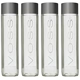 Voss Artesian Still Water, 375 ml 12.7 oz Glass (4 Pack)