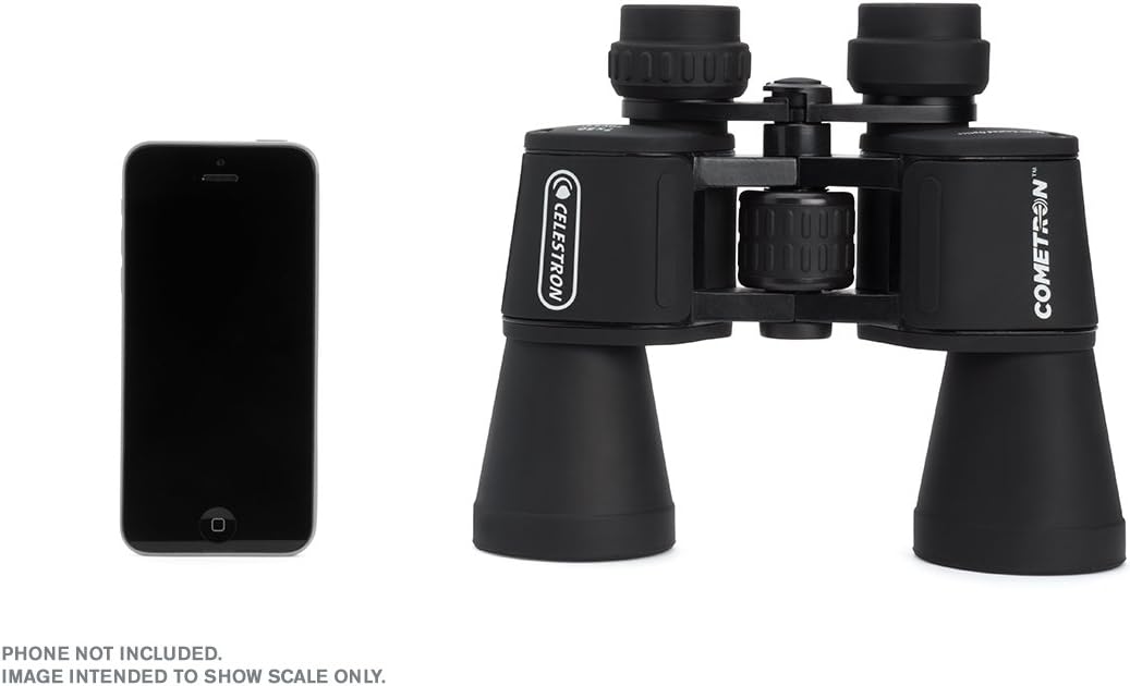 Celestron - Cometron 7x50 Bincoulars - Beginner Astronomy Binoculars - Large 50mm Objective Lenses - Wide Field of View 7x Magnification : Camera & Photo