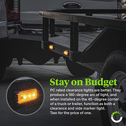 2 LED+Trailer+Marker+Surface+Waterproof