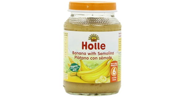Holle Potito de Plátano con Sémola de Trigo (+6 meses ...