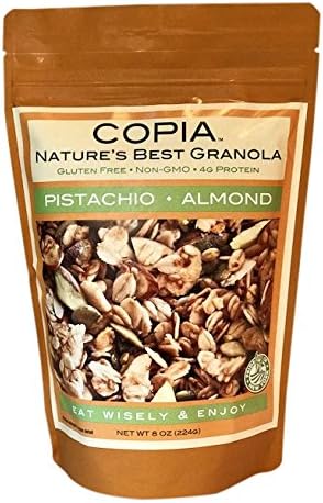 COPIA Granola Pistachio Almond Granola, Gluten Free, Non GMO