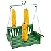 Belle Fleur Porch Swing Squirrel Feeder, Green, 3 Corn Cob Capacity