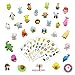 Hamdol Premium 30 Animal Collectible Set of Adorable Japanese Style Novelty Erasers - Amazing Variety with No Duplicates - Puzzle Toys Best for Party Favors W/ Bonus 120 Collectible Animal Stickers