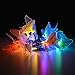 IMAGE Butterfly Solar String Lights Decorative Multi-color Beautiful Animal Design Light 20 Led for Garden, Lawn, Patio, Wedding, Party, Bedroom, Outdoor Decoration