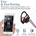 Wireless Headphones – Upgraded 2019 – Best Wireless Earbuds – Workout Headphones – Sport Headphones – Running Headphones – Waterproof Headphones – IPX7 – w/Mic Noise Cancelling – for Women Menthumb 2