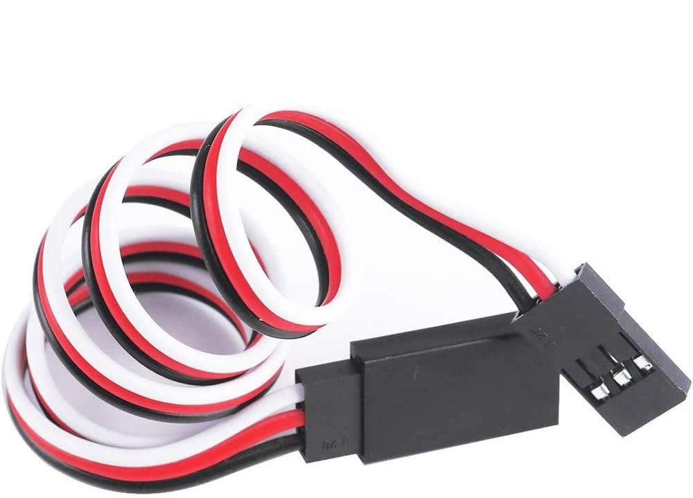POFET 20pcs Servo Extension Cable Lead Wire 20cm 3 Pin Cord JR Male Head and Futaba Female Head for RC Plane