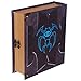 Grimoire Deck Box, Cipher| Large Wooden Spellbook Style Fabric Lined Deck or Cube Box for MTG, YuGiOh, and Other TCG | 1000+ Card Capacity