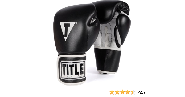 Amazon.com: Guantes de boxeo Title Boxing, Pro Style, de cuero, para  entrenamiento, 16 onza : Deportes y Actividades al Aire Libre
