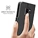 Galaxy S9 Wallet Case, BENTOBEN Samsung Galaxy S9 Flip Case Cover [Genuine Leather] Durable Protective Slim with Stand Function & 3 Card Slots Pro Black