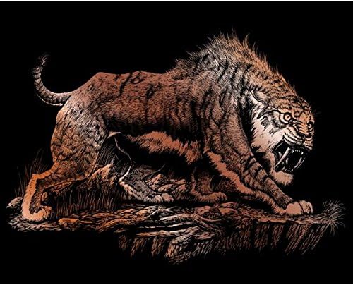 Royal & Langnickel 8 x 10 inch Sabre-Tooth Pre-Printed Foil Set - Copper, Blue