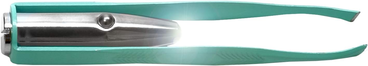 Spot On Illuminating Lighted Tweezers in Light Green