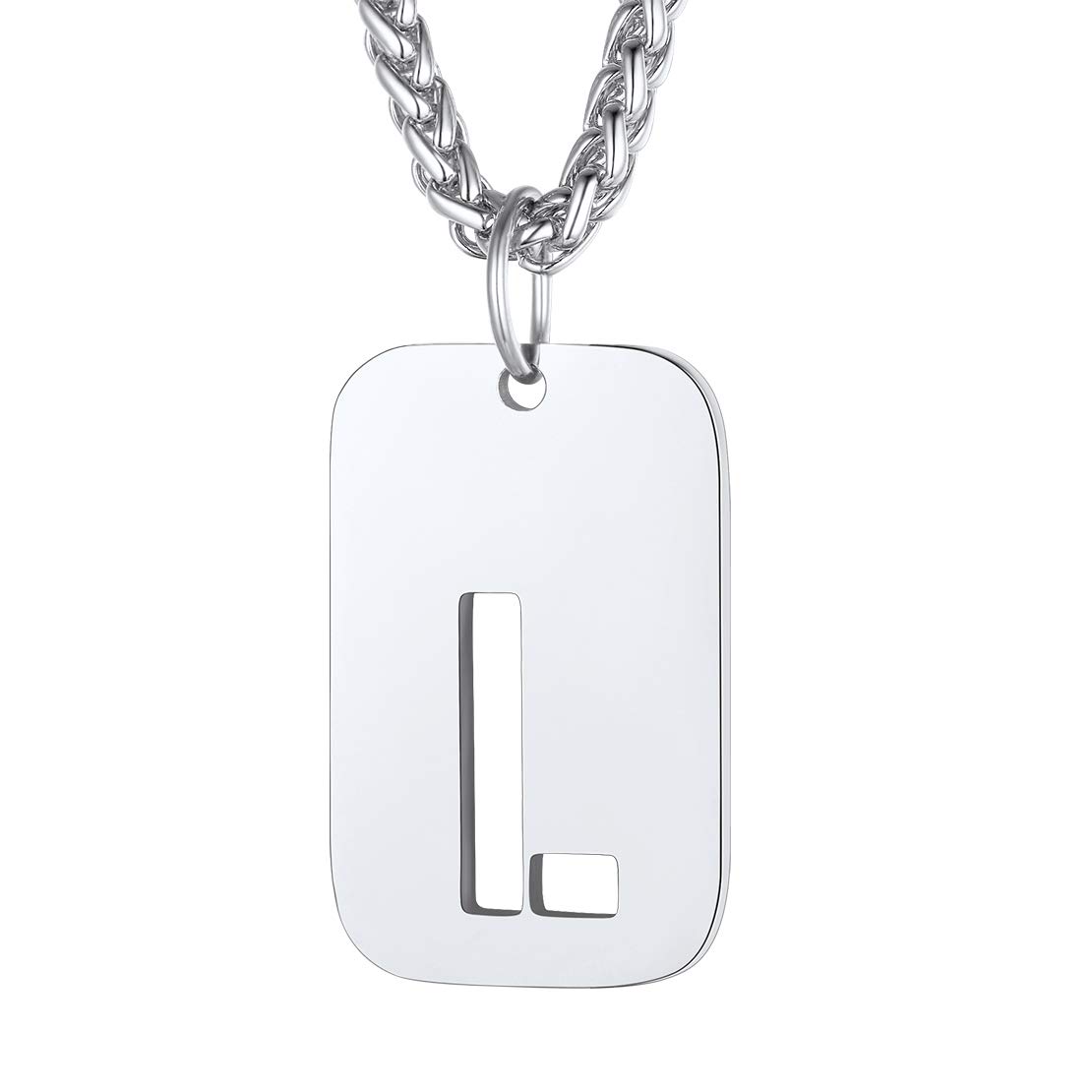FindChic Tag Necklace Women L Initial Necklace with Letter — image 1