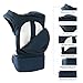 Mo+m Ergonomic Baby Carrier (Navy Blue) - Soft Structured Sling w/ Mesh Cooling Vent, Hood & Pockets