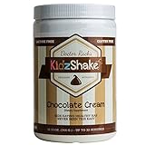 KidzShake - Kids Chocolate Cream Organic Protein Powder | Nutritional Meal Replacement Shake - Non GMO, Gluten Free, & Complete Multivitamin w/ Probiotics, 12.13 oz
