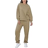 Outfeel Women 2 Piece Sweatsuit Sets Oversized Sweatshirt Jogger Sweatpants 2025 Fall Loungewear Tracksuits S-XL