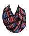 Etwoa Bookshelf Colorful Books Infinity Scarf Circle Loop Scarves