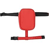 Thigh Harness Leg Bag, Non Slip Waterproof Versatile PU Leather Women Thigh Harness Leg Bag for Running (Red)