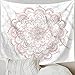 Indusleaf Pink Mandala Tapestry Wall Decor for Bedroom Women Hanging Bohemian Living Room Girls Boho Medallion Gary Marble