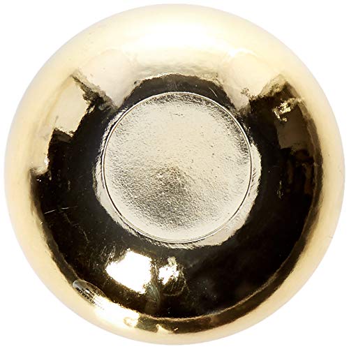 Circleware 09321 Metro Metal Serving Mixing Fruit Bowl, Home and Kitchen Decoration Dish Serveware for Salad, Cake, Ice Cream, Dessert, Food, Punch, Beverage, Best Selling Gifts, 7.8" x 3.15", Gold - Thumbnail 3