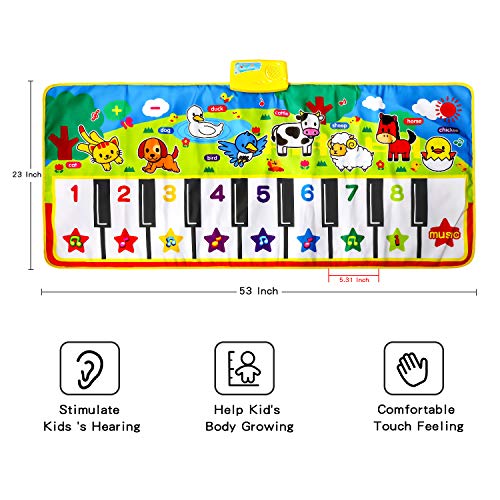 5 SANMERSEN+Keyboard+Blanket+Playmat+Toddlers