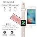 MIPOW Portable Apple Watch Charger, MFi Certified Magnetic 6000mAh Power Bank with Built-in iPhone Fast Charging Lightening Cable, Pocket-Sized Battery for iWatch Series 4 3 2 1 Nike 38mm 42mm 44mm